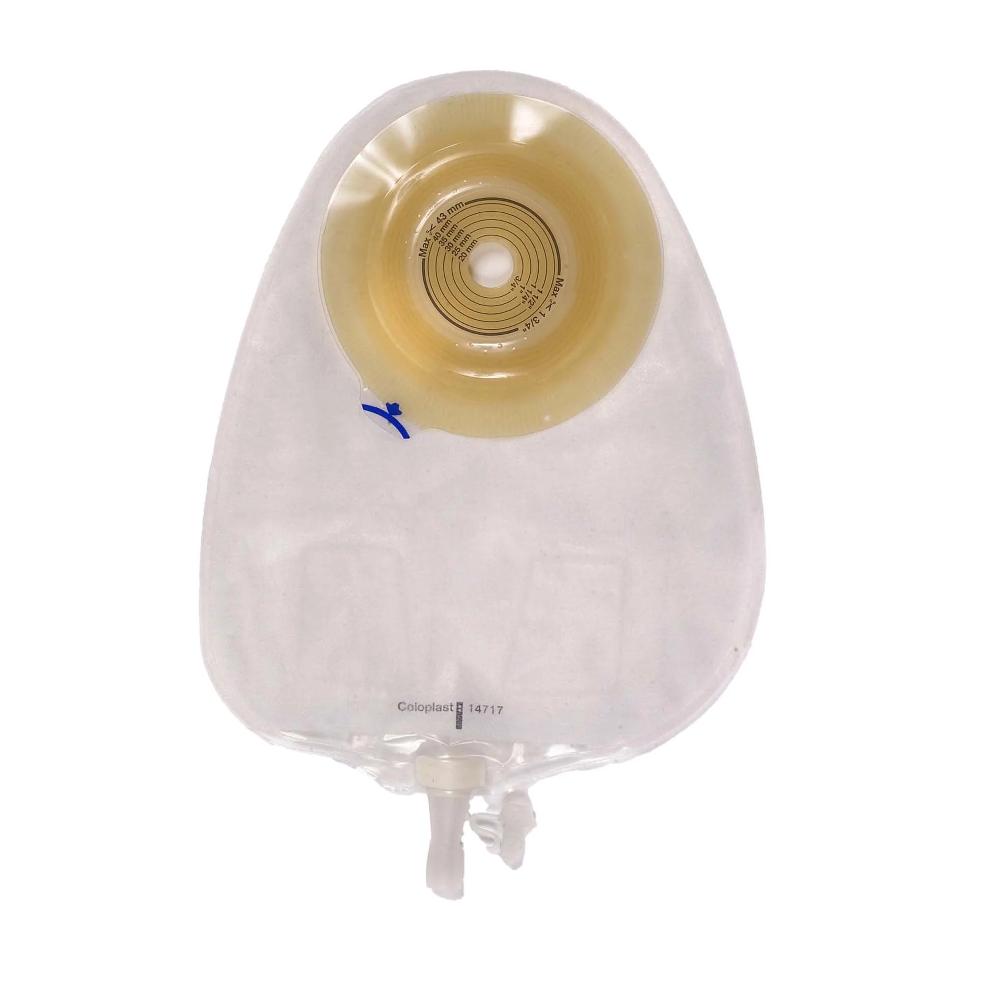 Coloplast Assura Convex Light One-Piece Transparent Urostomy Pouch, 15 – 43mm Stomas (10/BX)