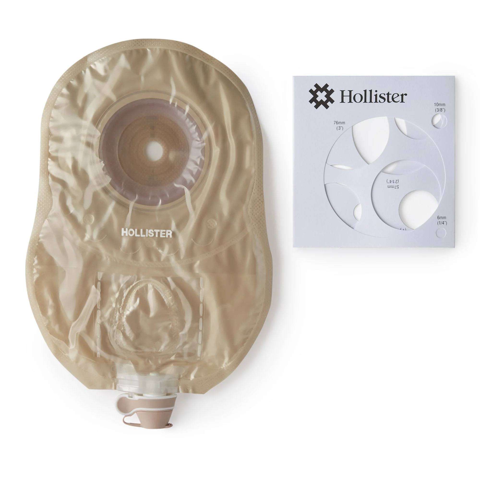 Hollister CeraPlus Soft Convex 1-Piece Ultra Clear Urostomy Pouch, Cut to fit up to 38 mm (5/BX)