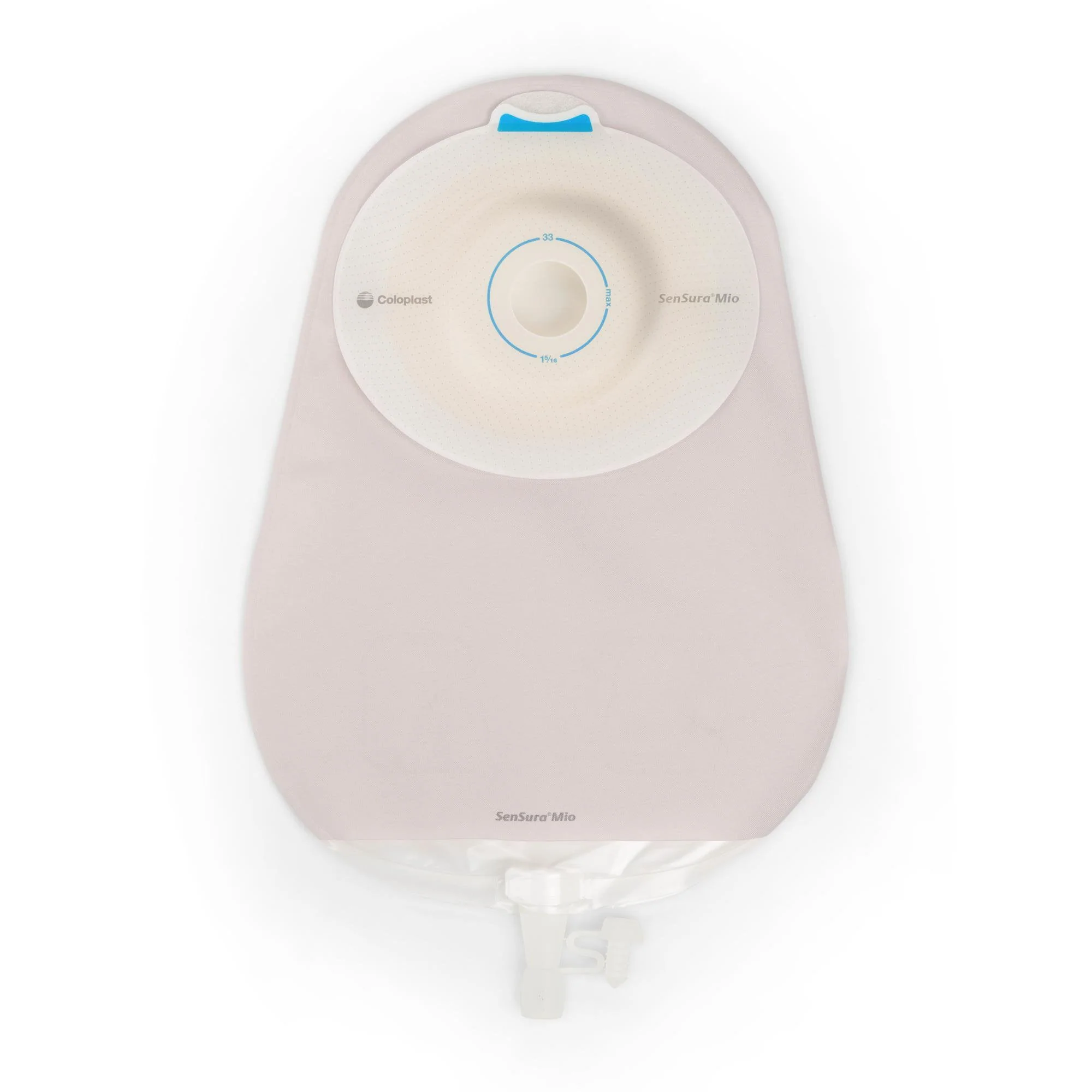 Coloplast Urostomy Pouch SenSura Mio One-Piece System Convex Light, Pre-Cut 1-1/4 Inch Stoma Drainable (10/BX) - Image 2