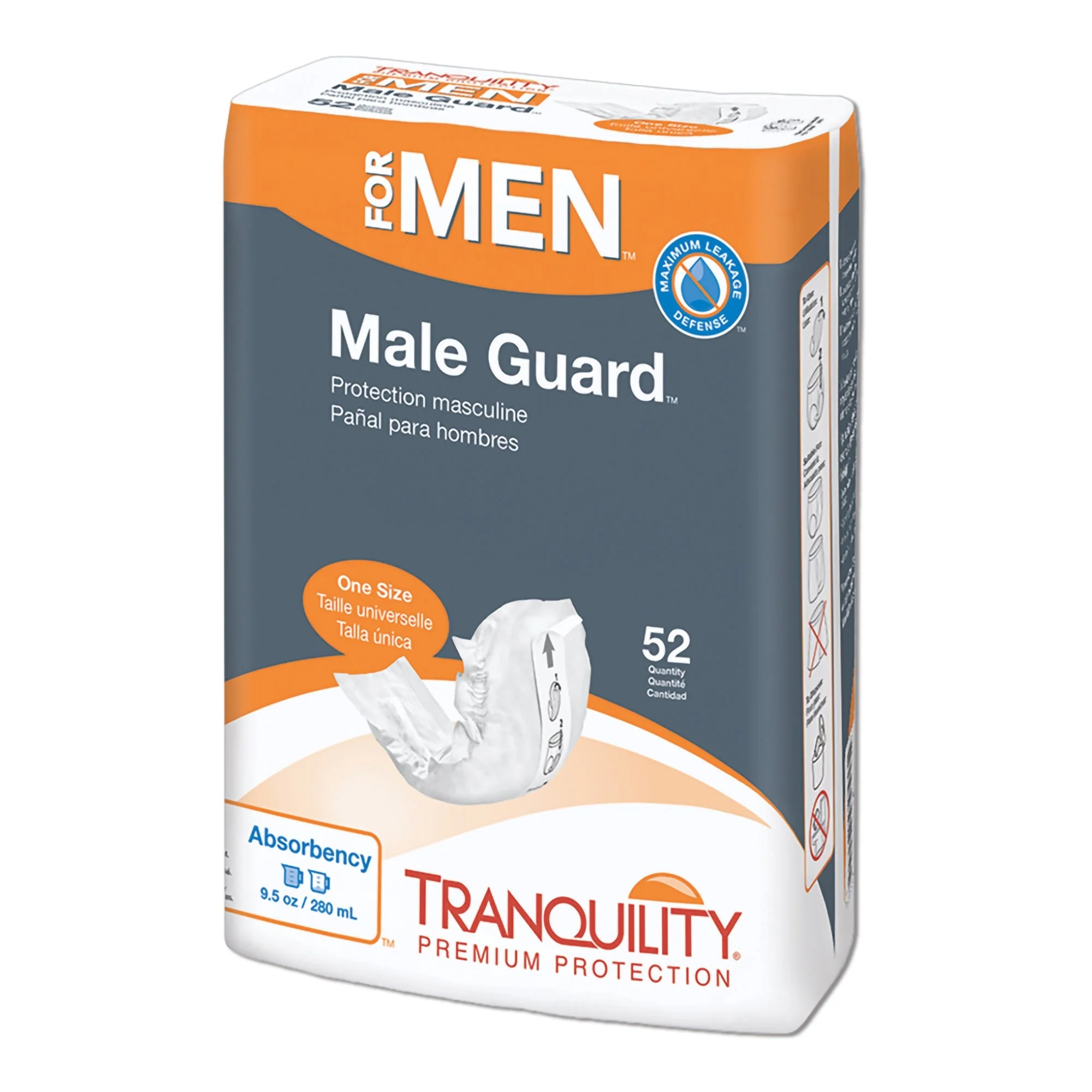 Principle Business Enterprises Tranquility Male Guard Bladder Control Pad, 12¼-Inch Length (104/CS)