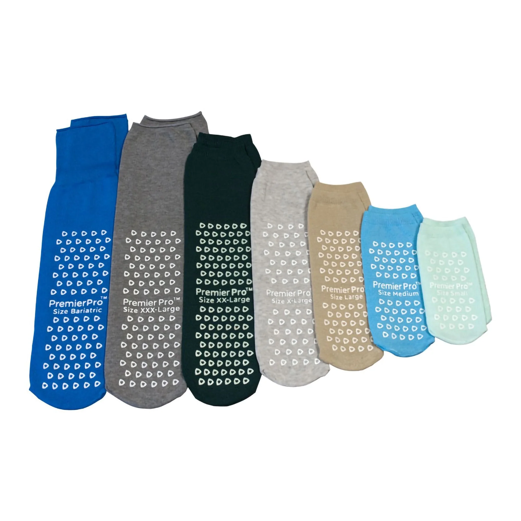 S2S Global Slipper Socks PremierPro Unisex Adult 2X-Large Double Tread Single Patient Use Light Green (48/CS)