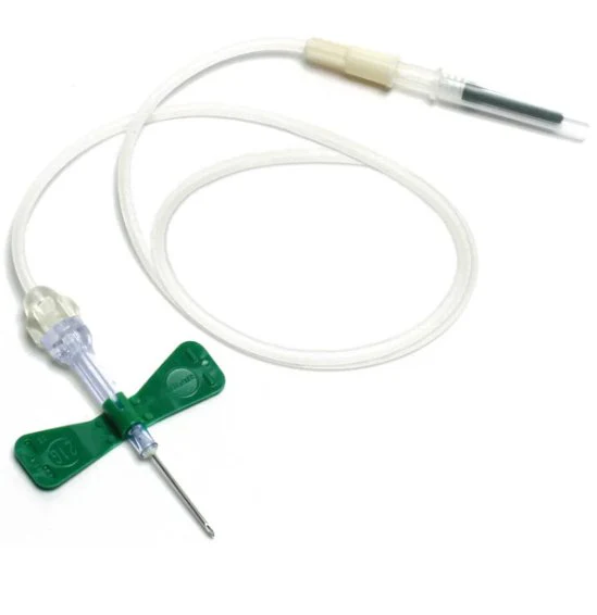 Vacuette Blood Collection Set 21 Gauge 3/4 Inch Needle Length Safety Needle 12 Inch Tubing Sterile