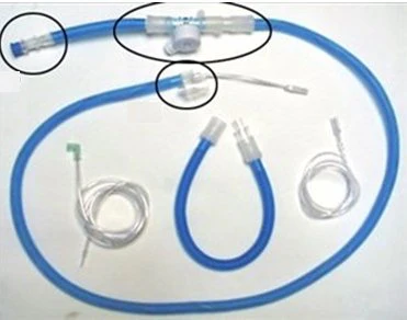 Ventilator Circuit Corrugated Tube 60 Inch Tube Single Limb Pediatric Without Breathing Bag Single Patient Use Heated Circuit