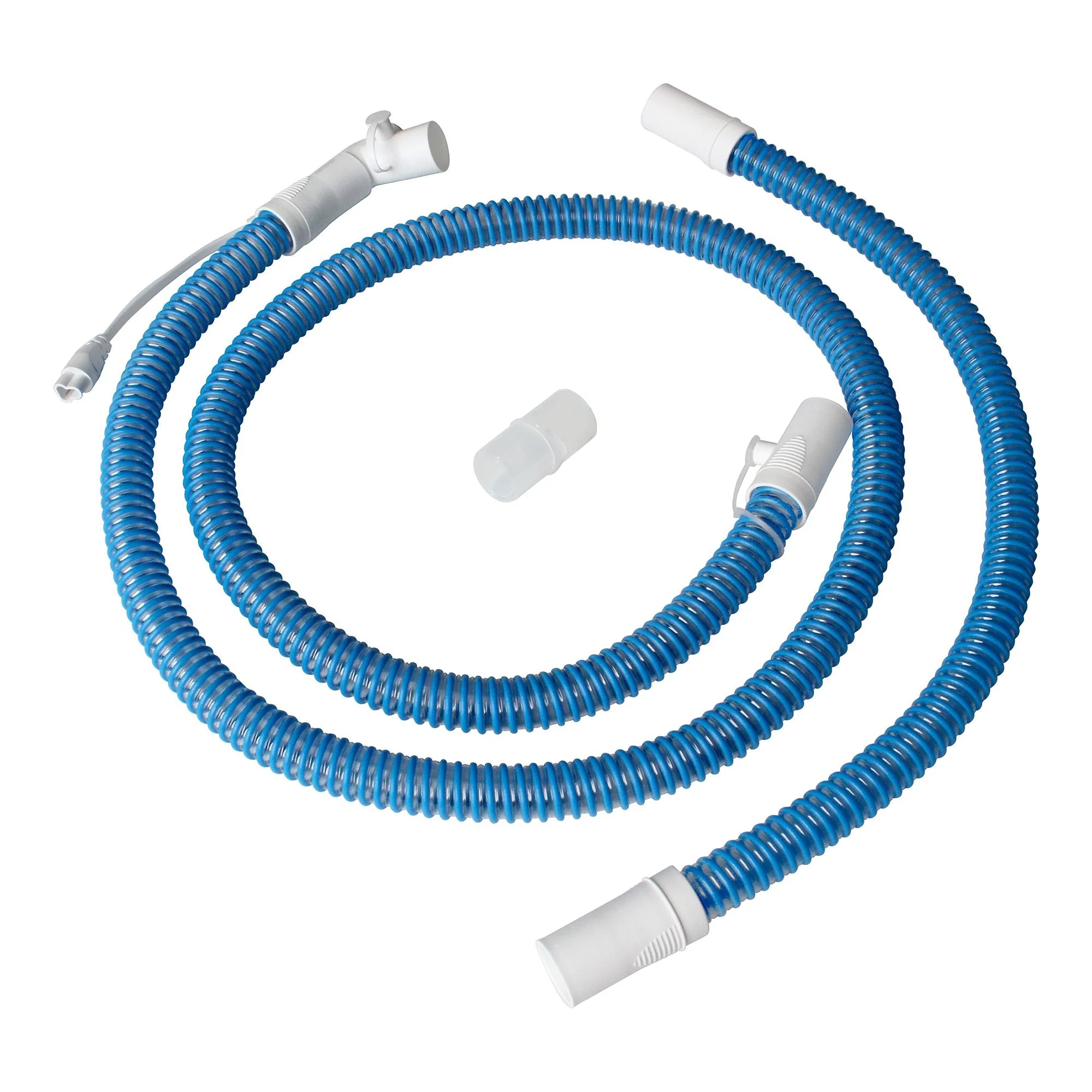Ventilator Circuit Sunset Healthcare Corrugated Tube 60 Inch Tube Single Limb Adult Without Breathing Bag Single Use Passive Wire Circuit