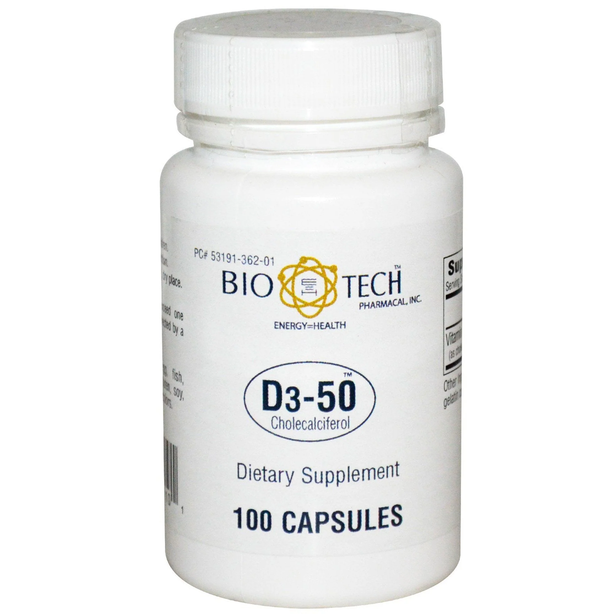 Bio Tech Pharmacal Bio Tech Vitamin D3-50 Supplement