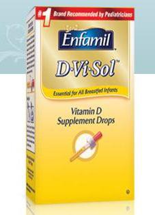Mead Johnson Enfamil D-Vi-Sol Liquid Vitamin D Supplement, 50 mL Bottle