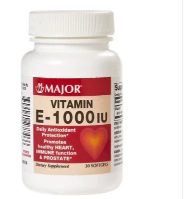 Major Pharmaceuticals Vitamin Supplement Major Vitamin E 1,000 IU Strength Capsule 100 per Bottle