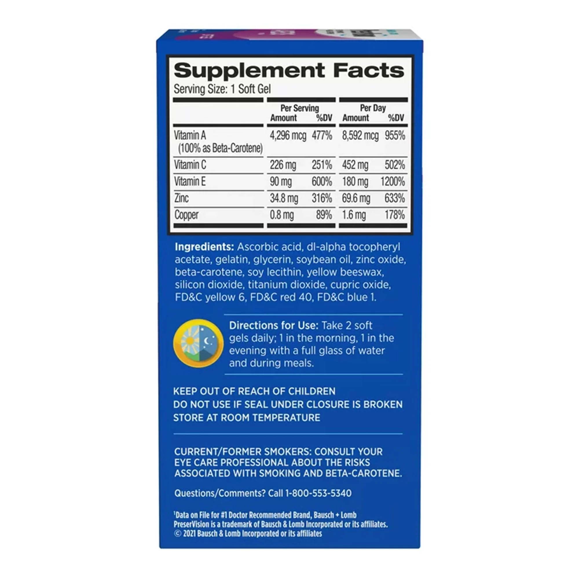 Bausch & Lomb Americas Inc Bausch + Lomb PreserVision AREDS Soft Gels - Image 4