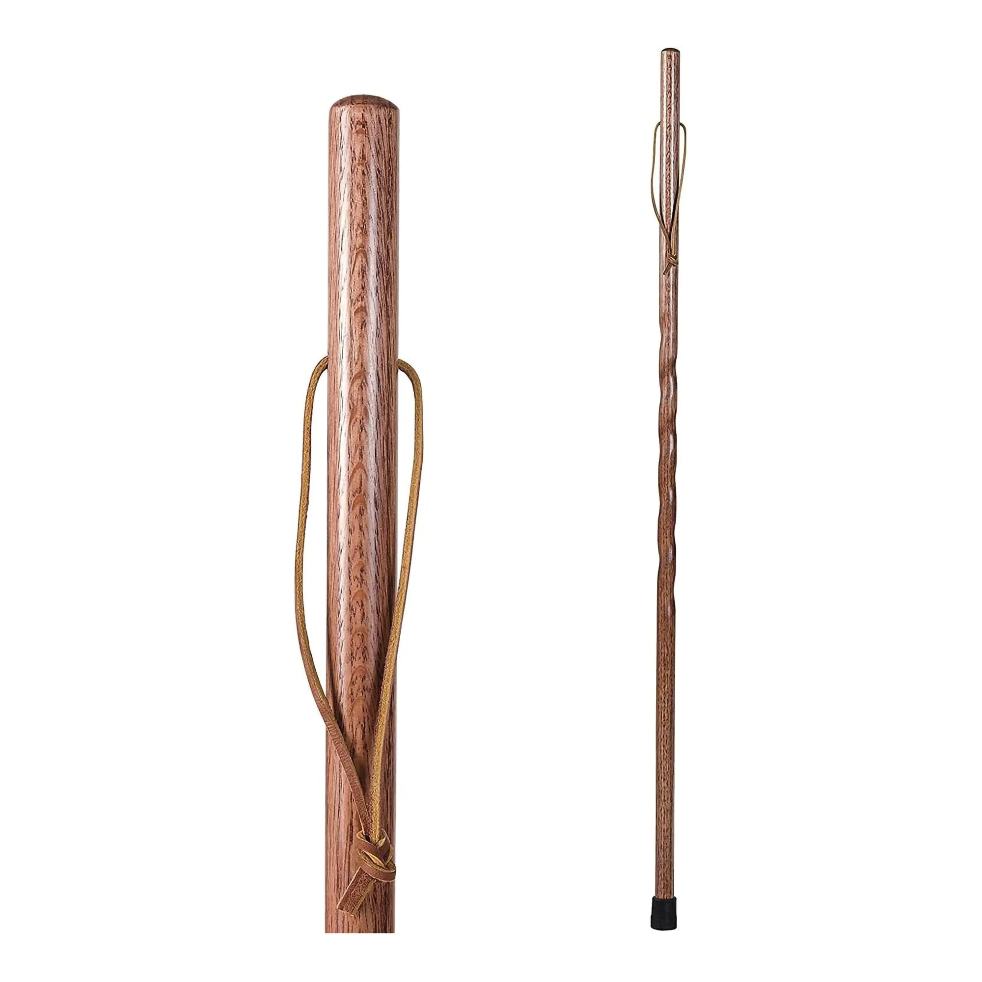 Mabis Healthcare Brazos Twisted Oak Backpacker Handcrafted Walking Stick, 58-Inch Height - Image 2