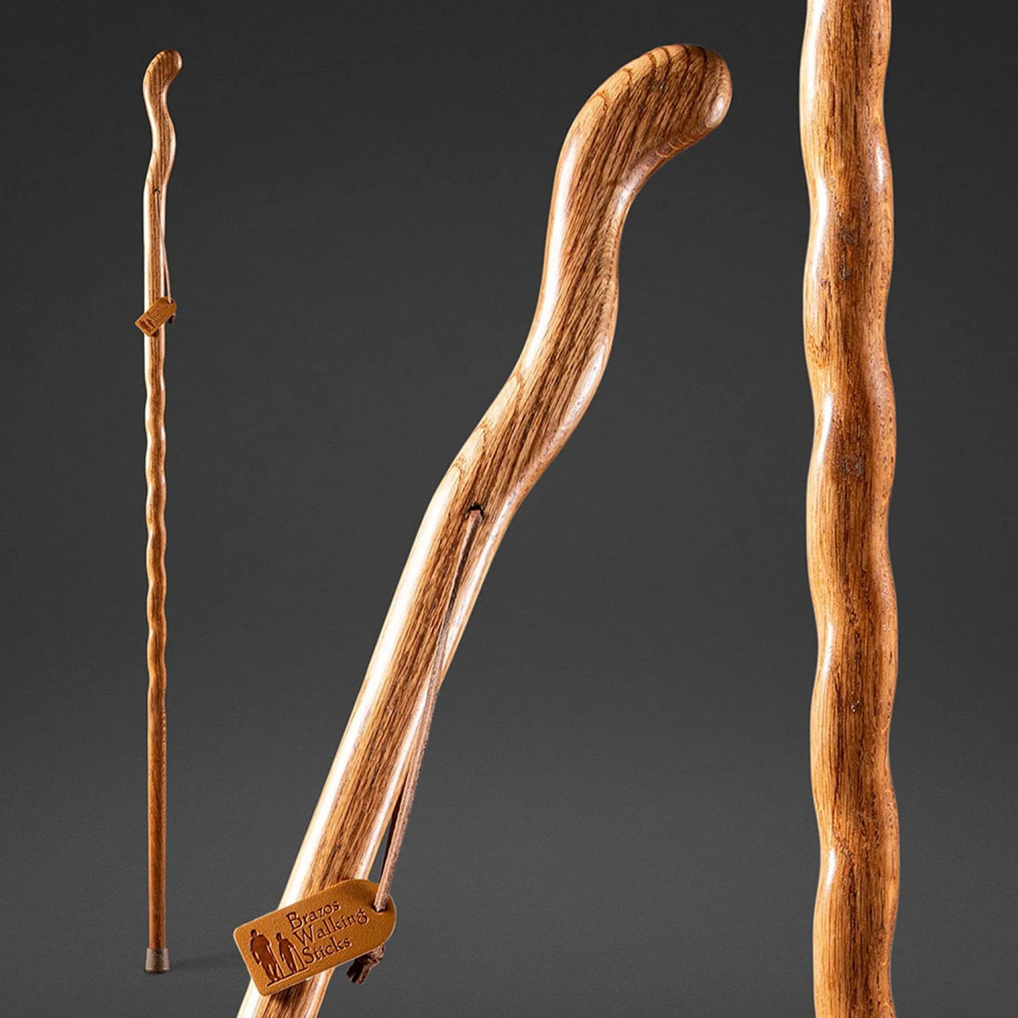 Mabis Healthcare Brazos Twisted Cedar Backpacker Handcrafted Walking Stick, 48-Inch - Image 5