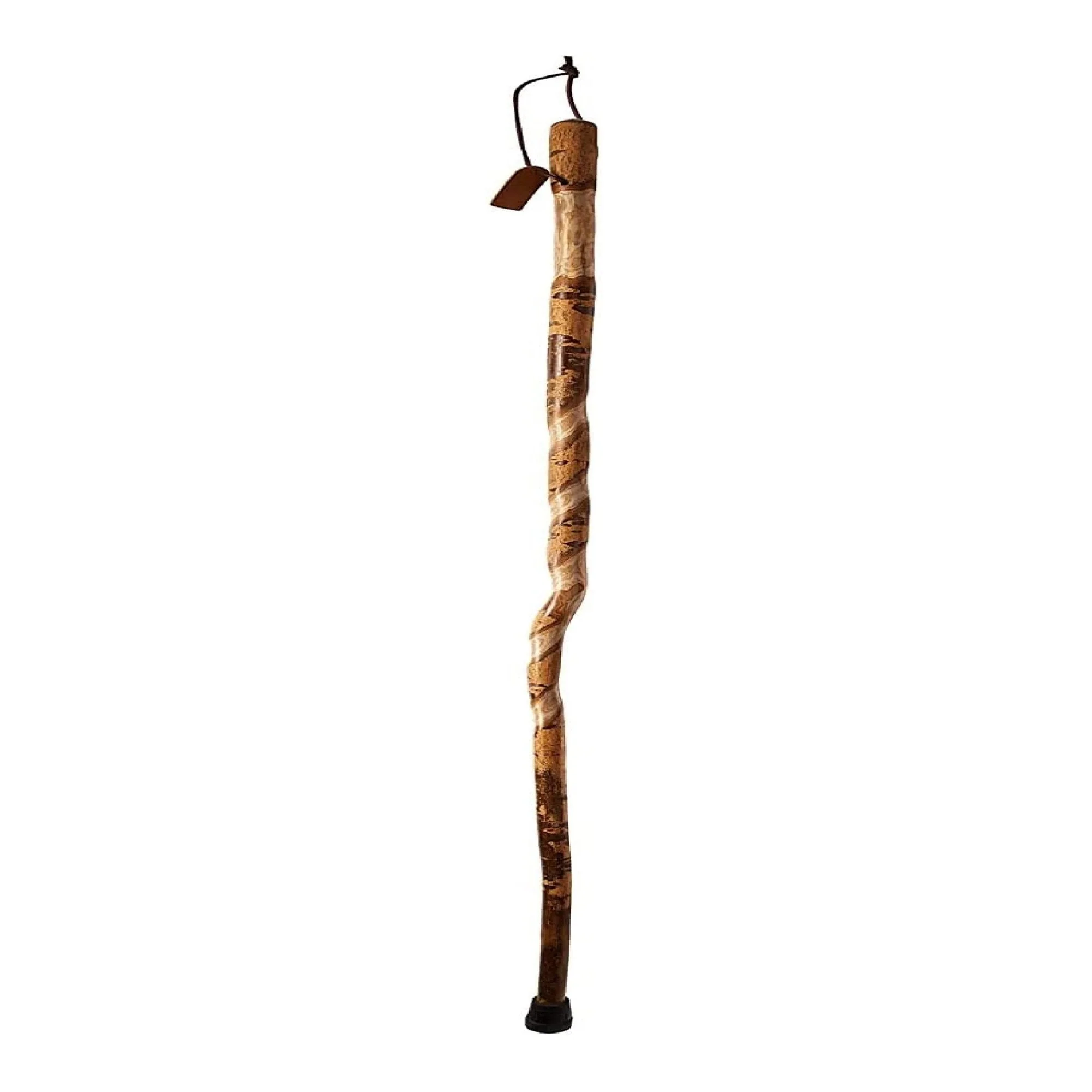 Mabis Healthcare Brazos Twisted Assorted Hardwood Rustic Walking Stick, 55-Inch - Image 2