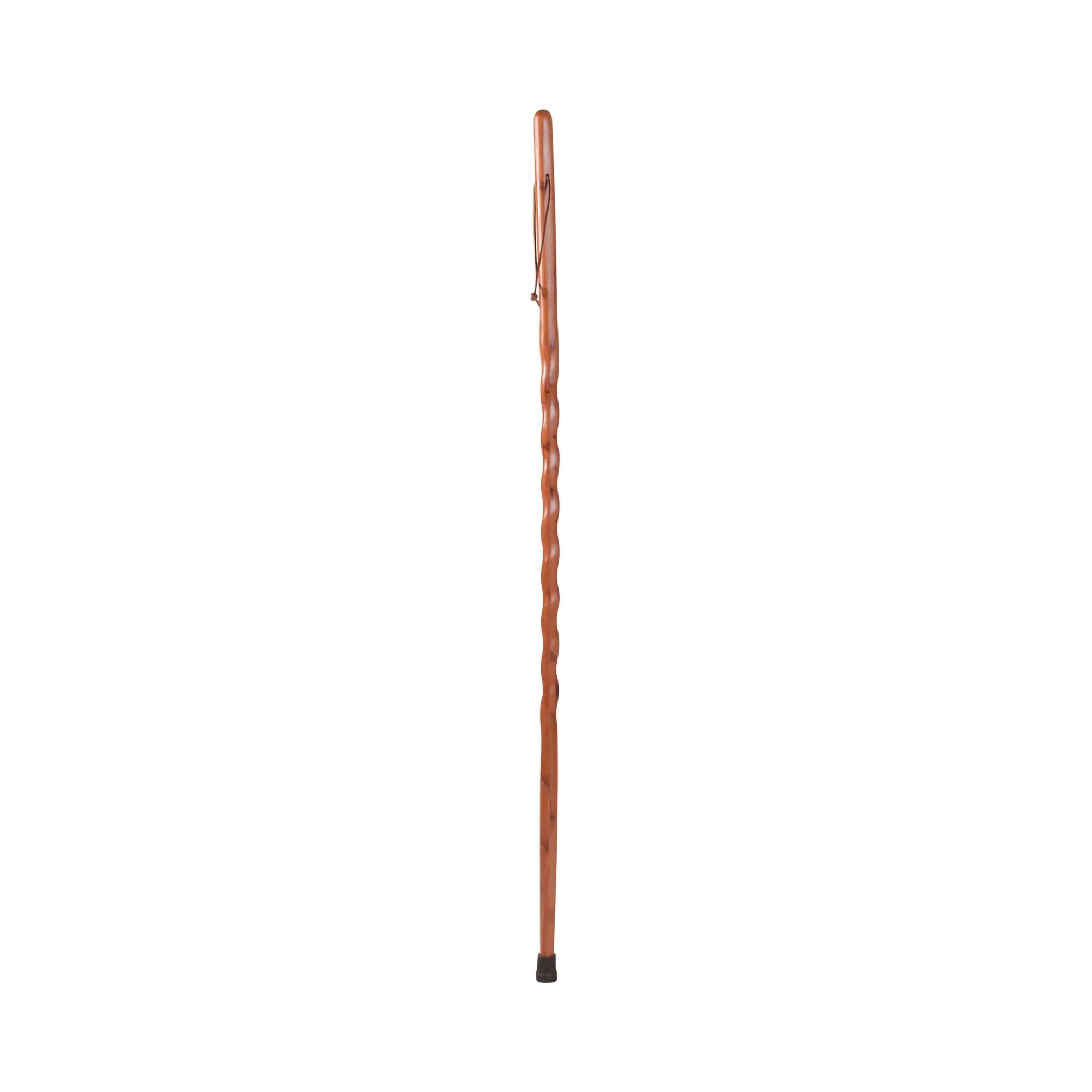 Mabis Healthcare Brazos Twisted Cedar Backpacker Handcrafted Walking Stick, 55-Inch