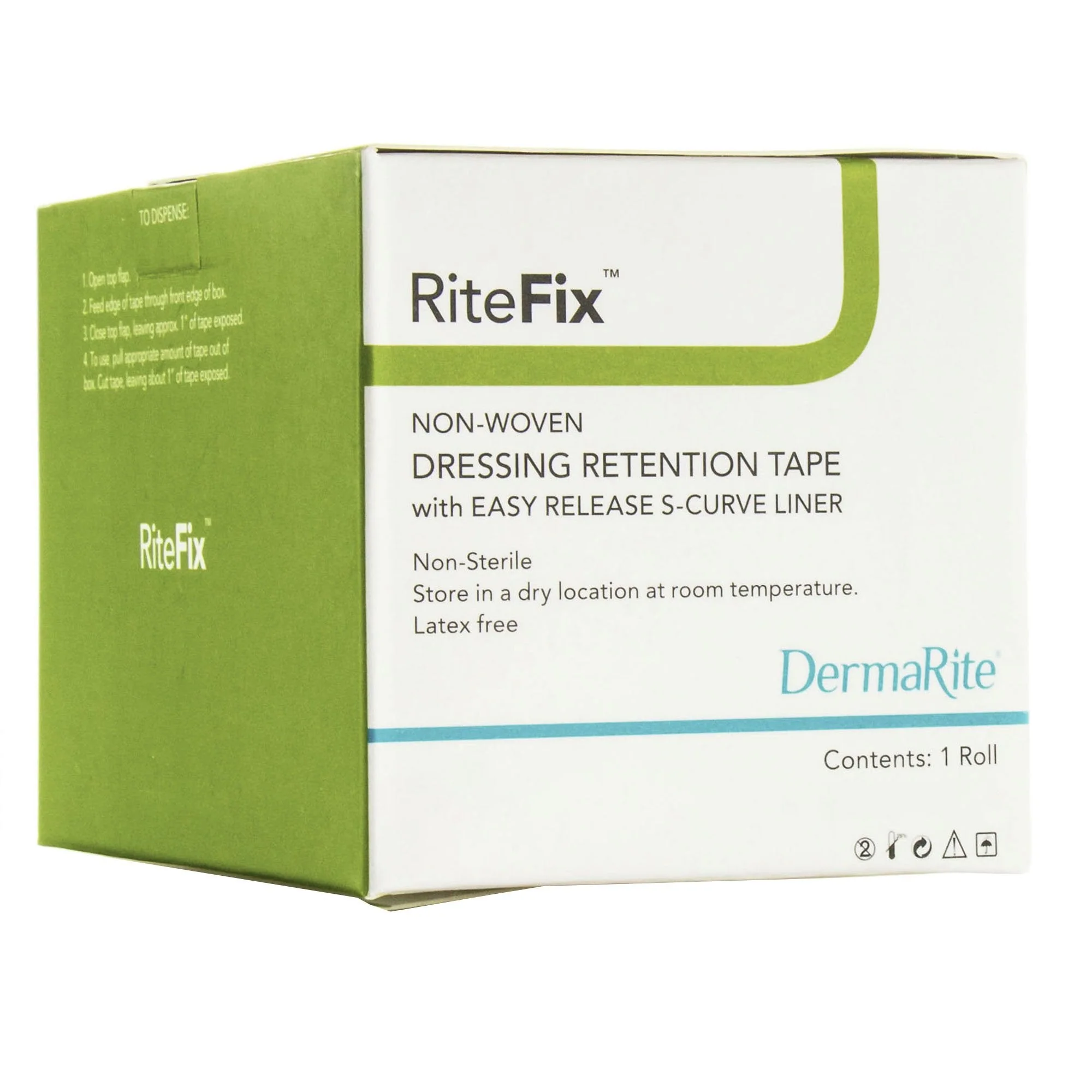 Sion Brands LLC RiteFix Nonwoven Dressing Retention Tape, 1 Inch x 11 Yard, White - Image 2