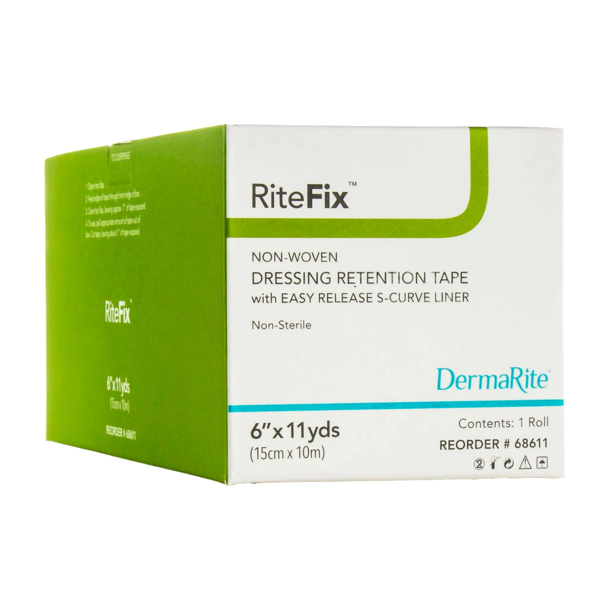 Sion Brands LLC RiteFix Nonwoven Dressing Retention Tape, 6 Inch x 11 Yard, White - Image 2