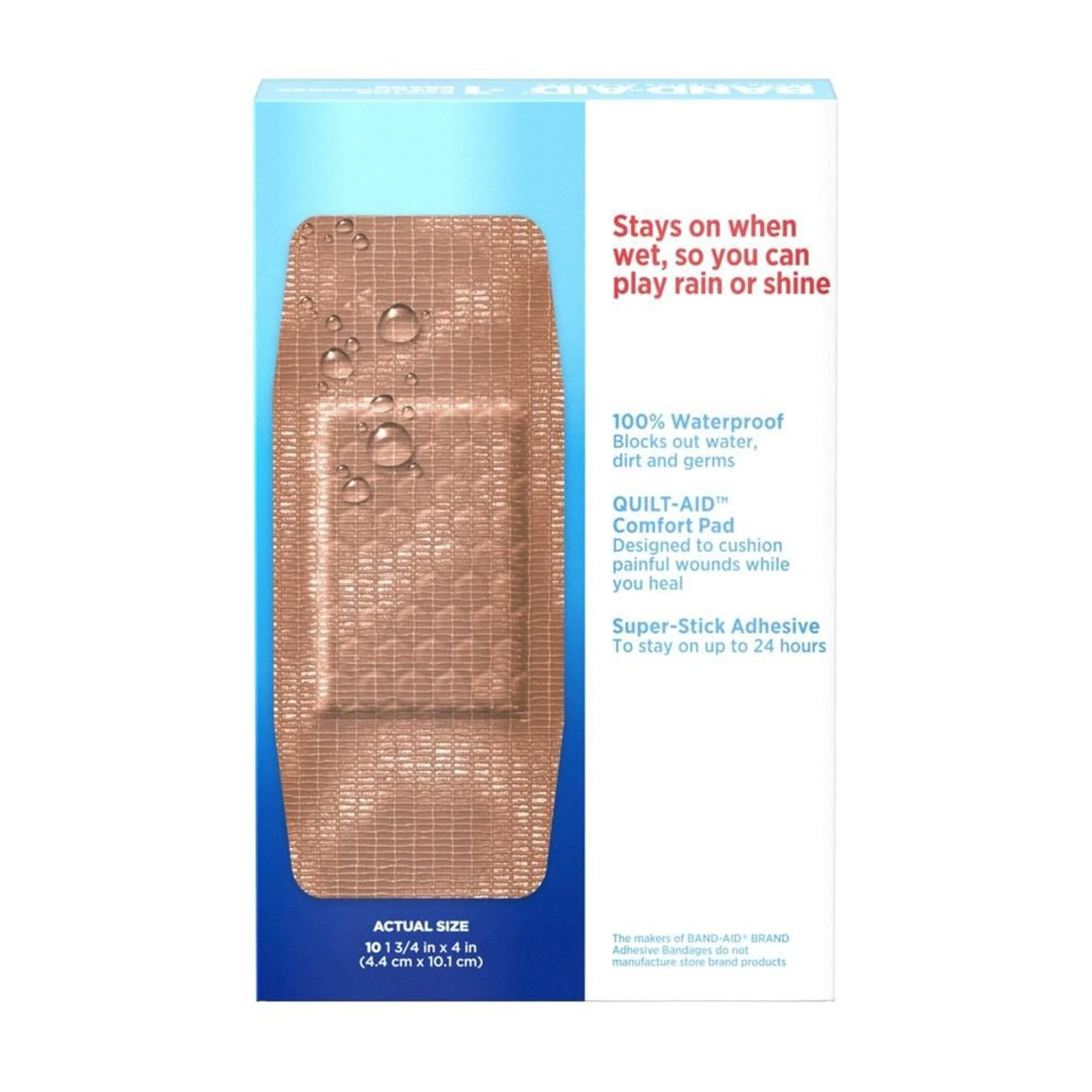 J & J Sales Band-Aid Water Block Tough Strips Bandages 1 x 3.25 Inch (20/BX) - Image 5