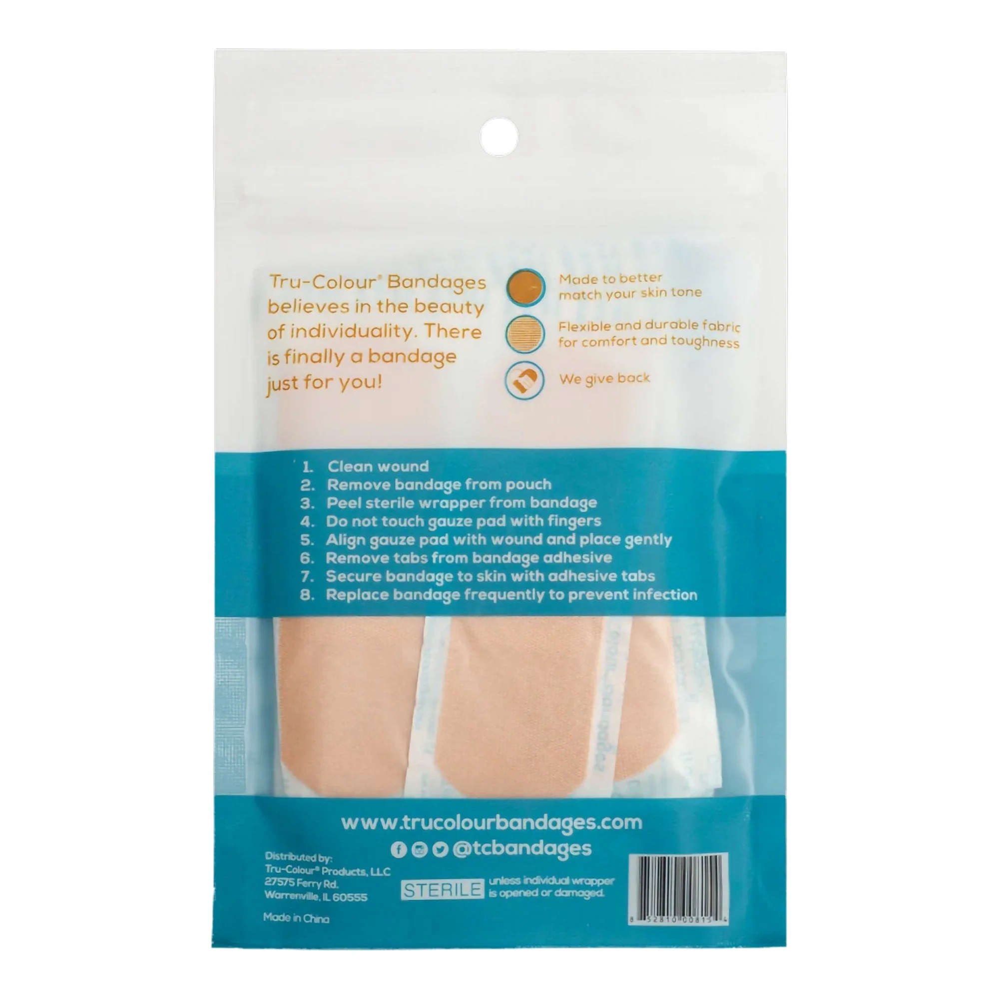 Tru-Colour Products LLC Tru-Colour Skin Tone Adhesive Bandages for Fair Skin Tone Shades (1500/CS) - Image 3