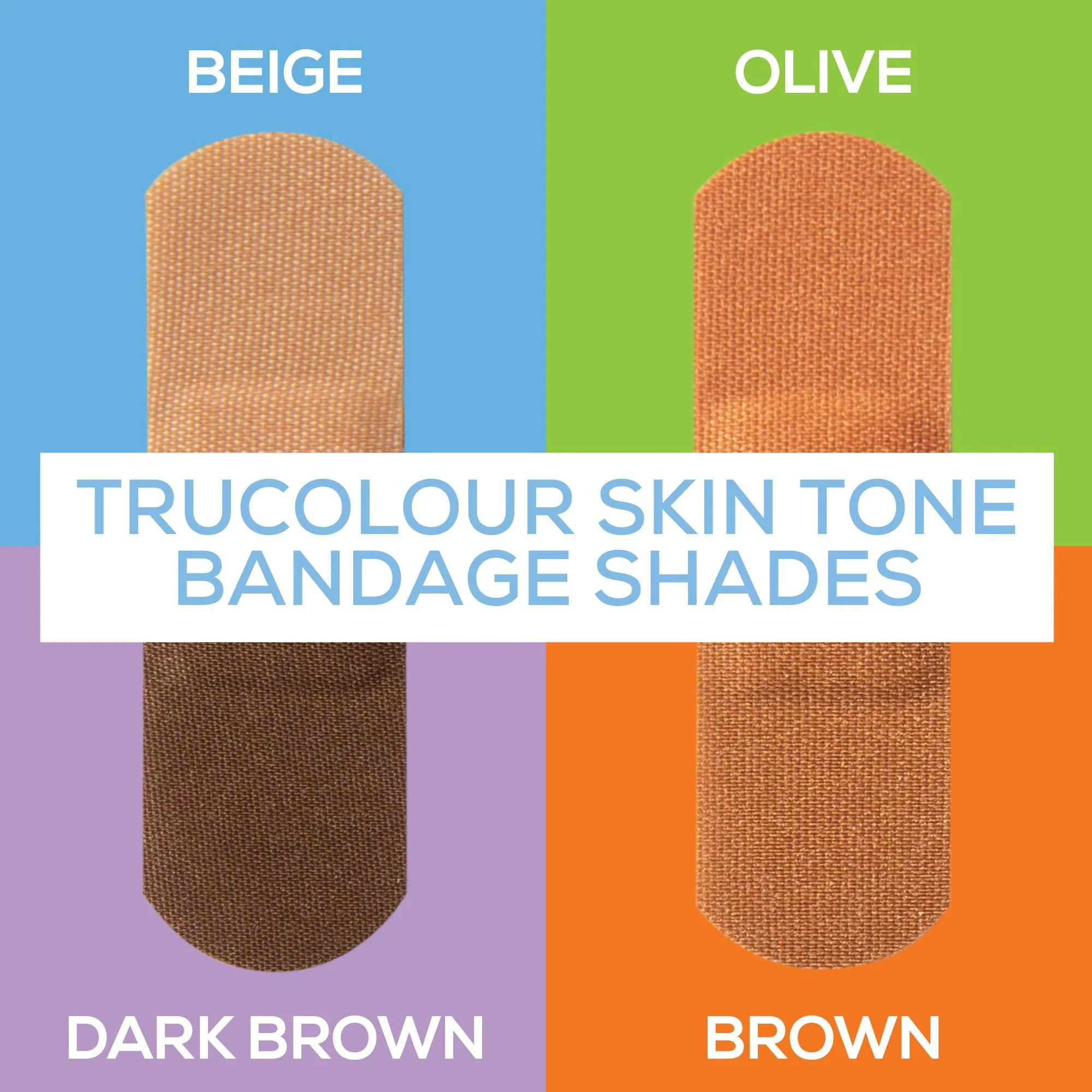 Tru-Colour Products LLC TruColour Beige / Olive / Brown / Dark Brown Adhesive Strip, 1 x 3 Inch (6000/CS) - Image 4