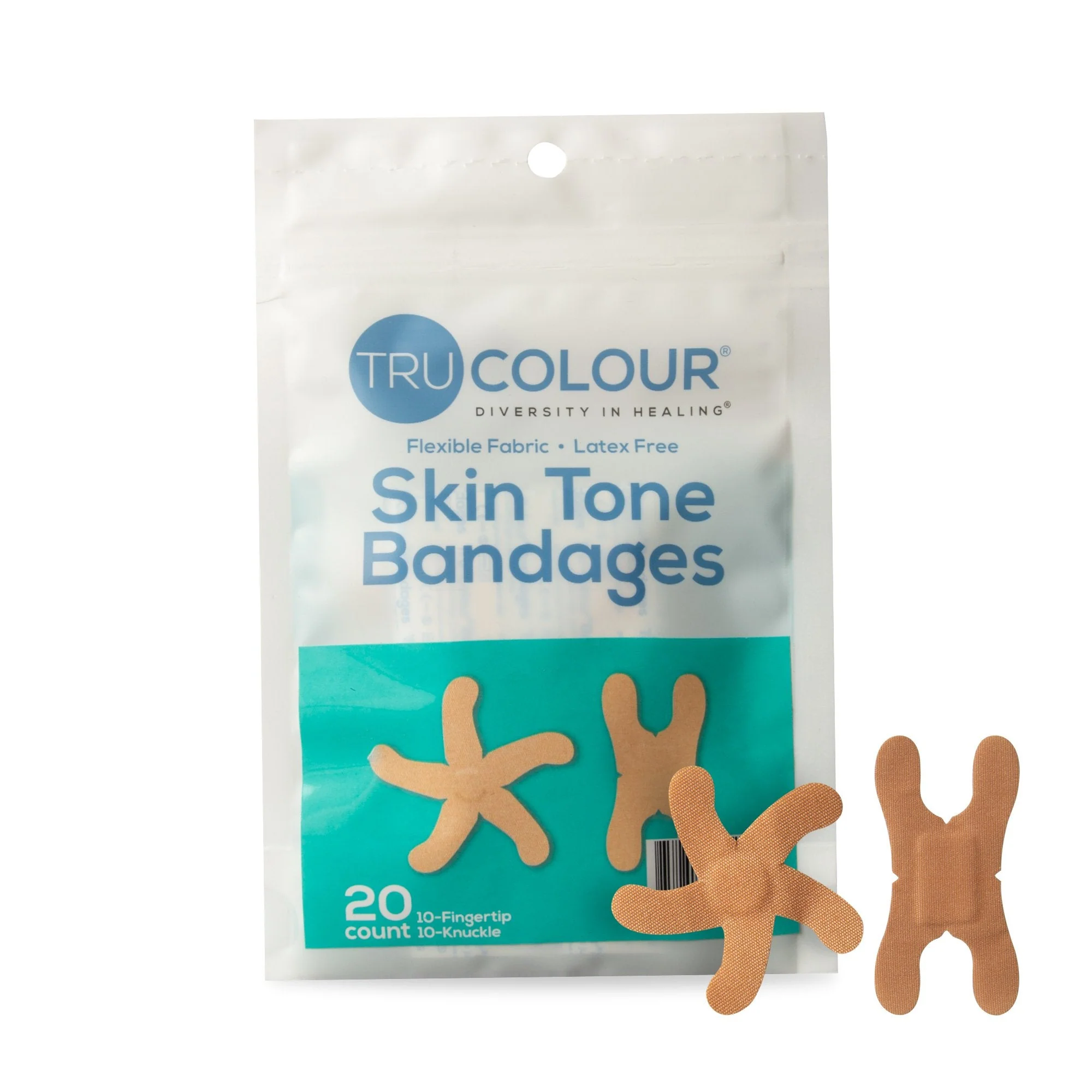 Tru-Colour Products LLC TruColour Beige Adhesive Strip, Knuckle / Fingertip (1000/CS)