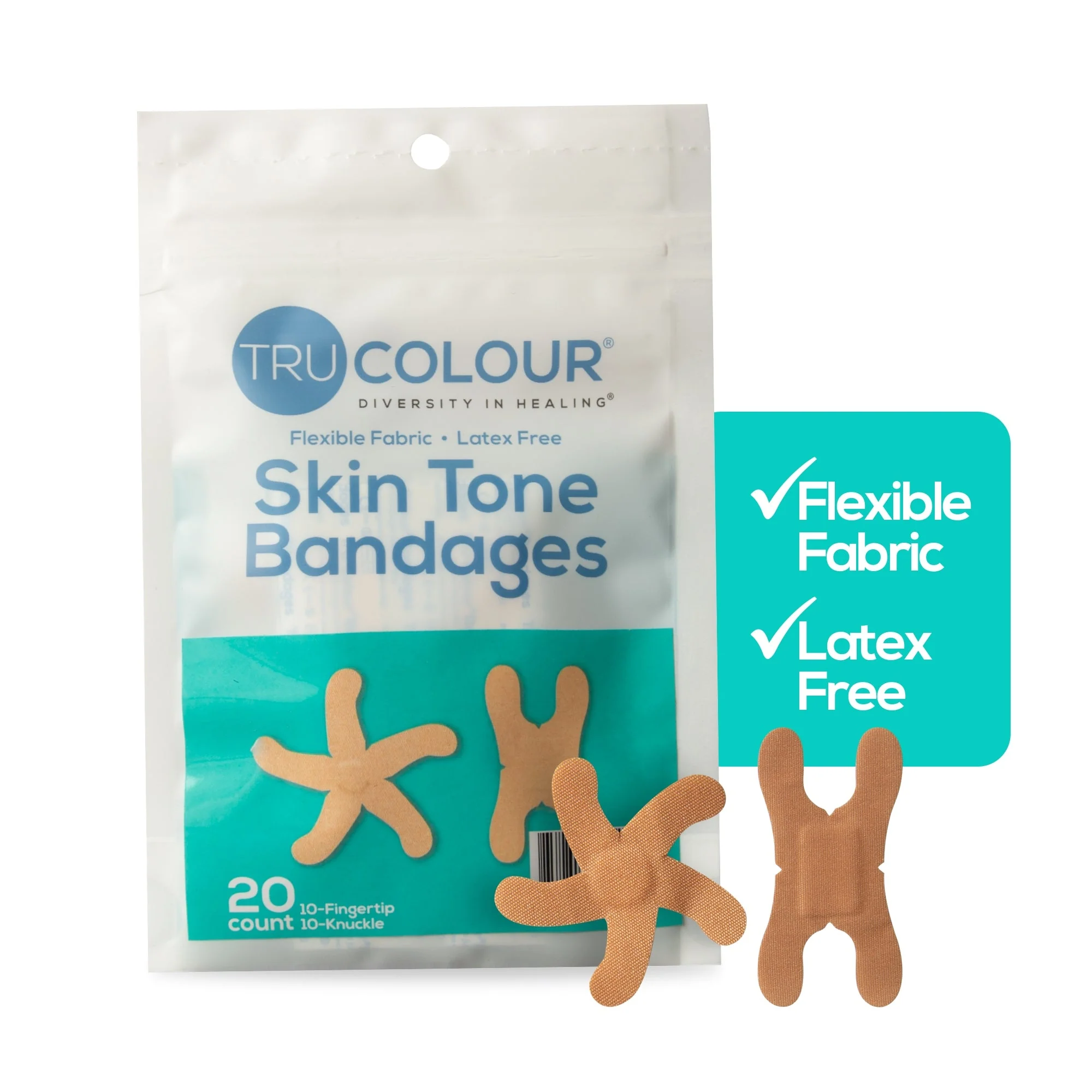 Tru-Colour Products LLC TruColour Beige Adhesive Strip, Knuckle / Fingertip (1000/CS) - Image 4