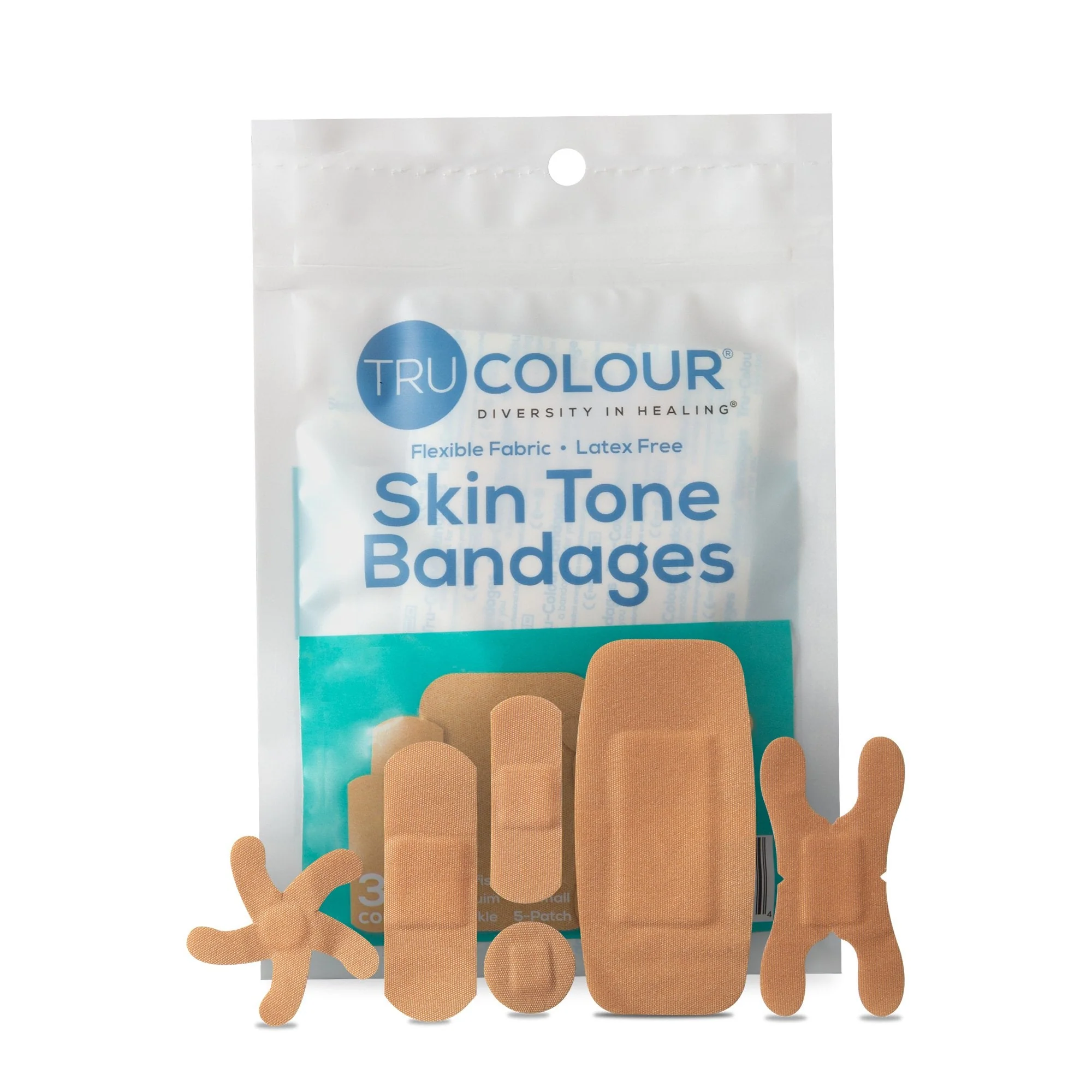 Tru-Colour Products LLC TruColour Beige Adhesive Strip, Assorted Shapes and Sizes (1500/CS)