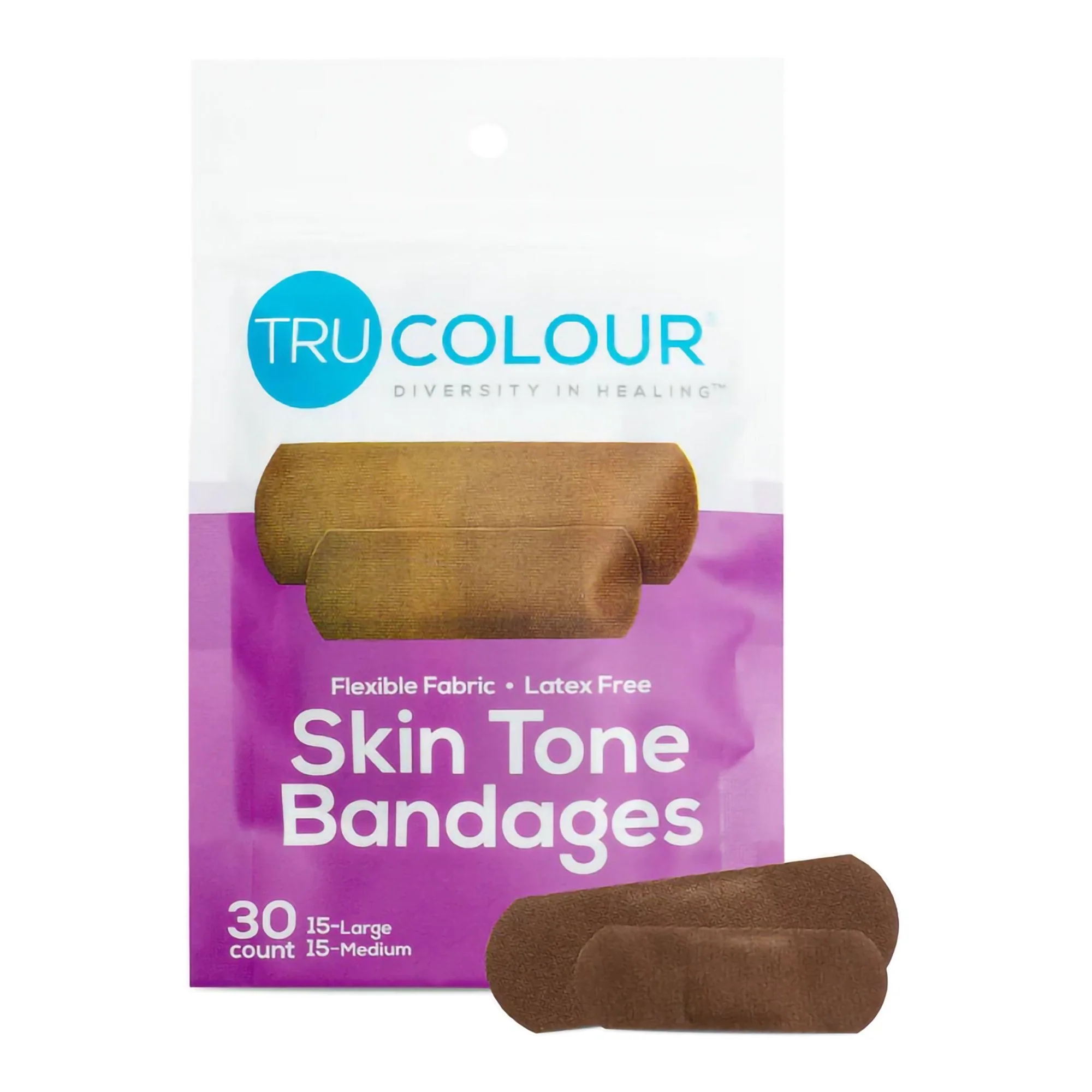 Tru-Colour Products LLC TruColour Dark Brown Adhesive Strip, 1 x 3 Inch (1500/CS)