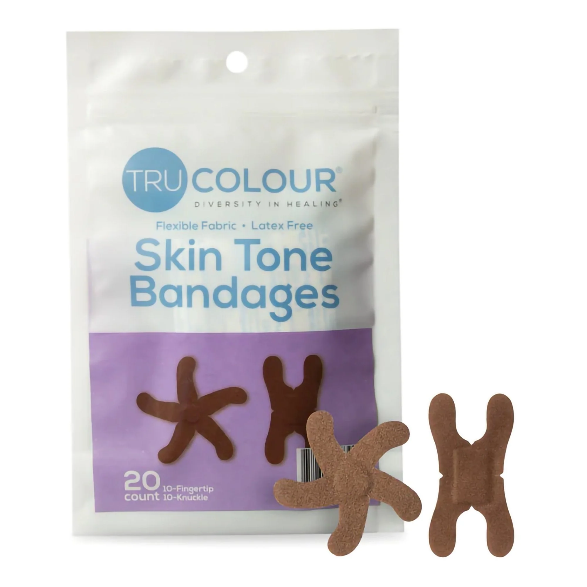 Tru-Colour Products LLC TruColour Dark Brown Adhesive Strip, Knuckle / Fingertip (1000/CS)