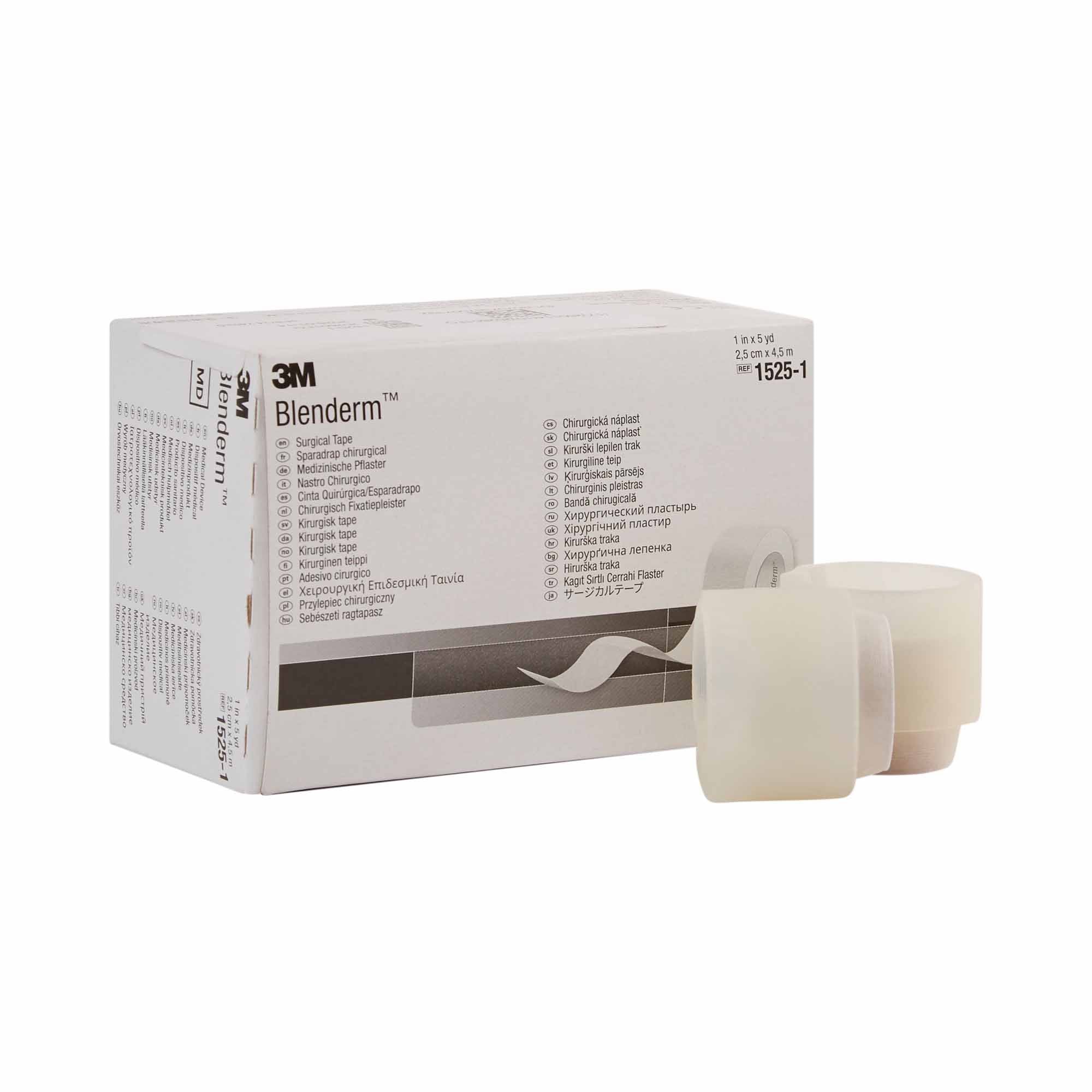 Waterproof Medical Tape 3M Blenderm Transparent 1 Inch X 5 Yard Plastic NonSterile