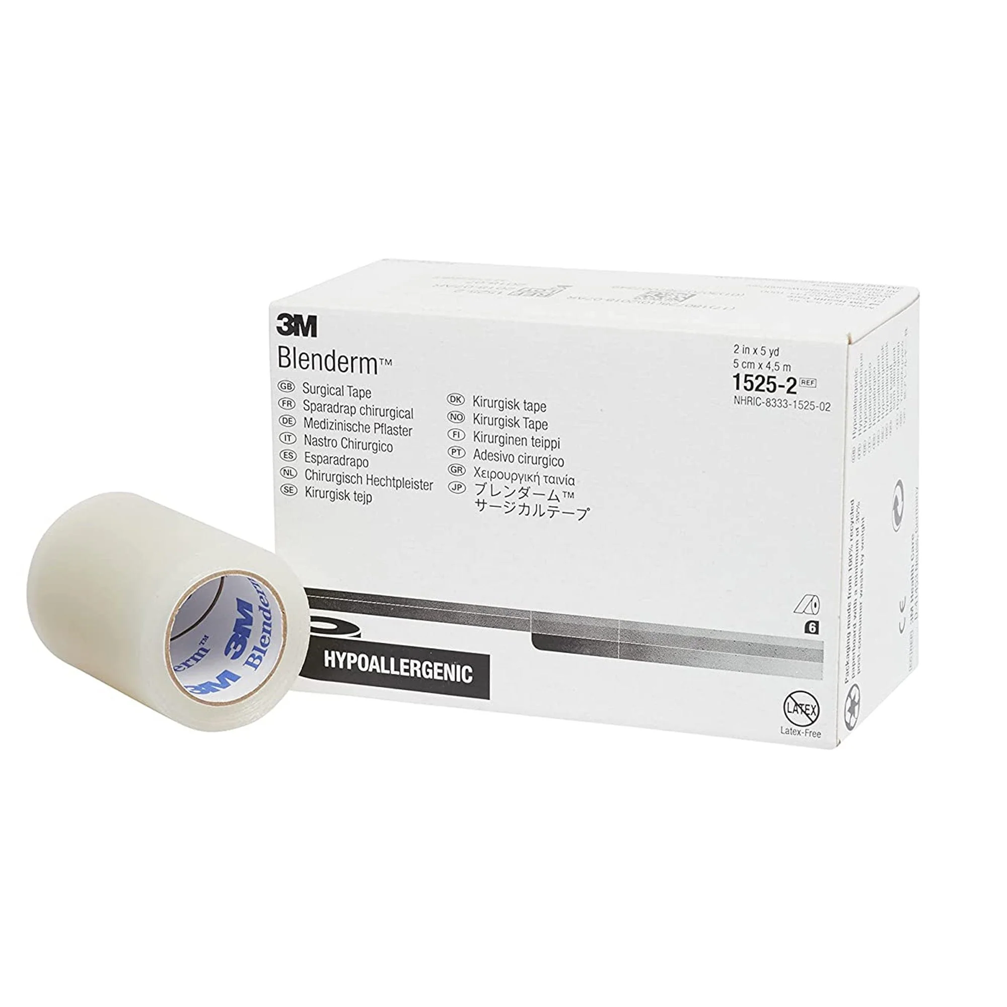 Waterproof Medical Tape 3M Blenderm Transparent 2 Inch X 5 Yard Plastic NonSterile
