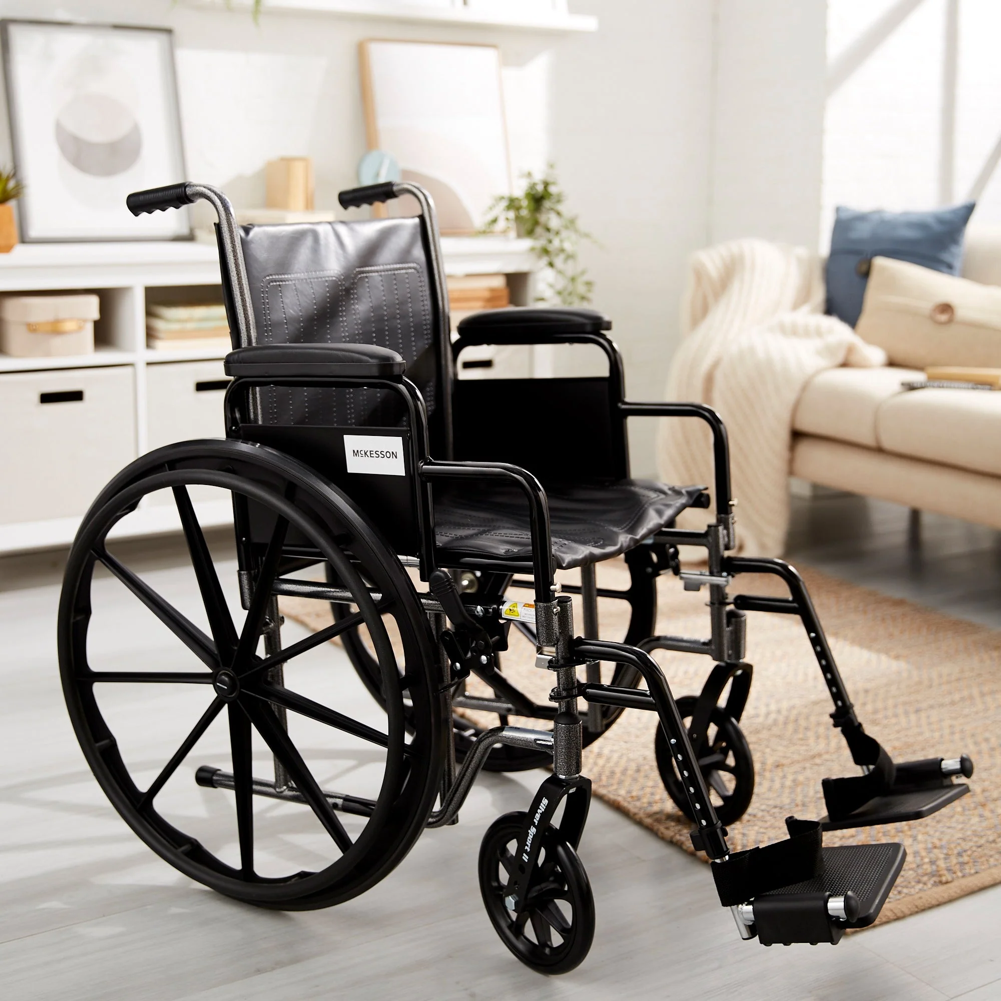McKesson Brand McKesson Wheelchair, 18 Inch Seat Width - Image 3