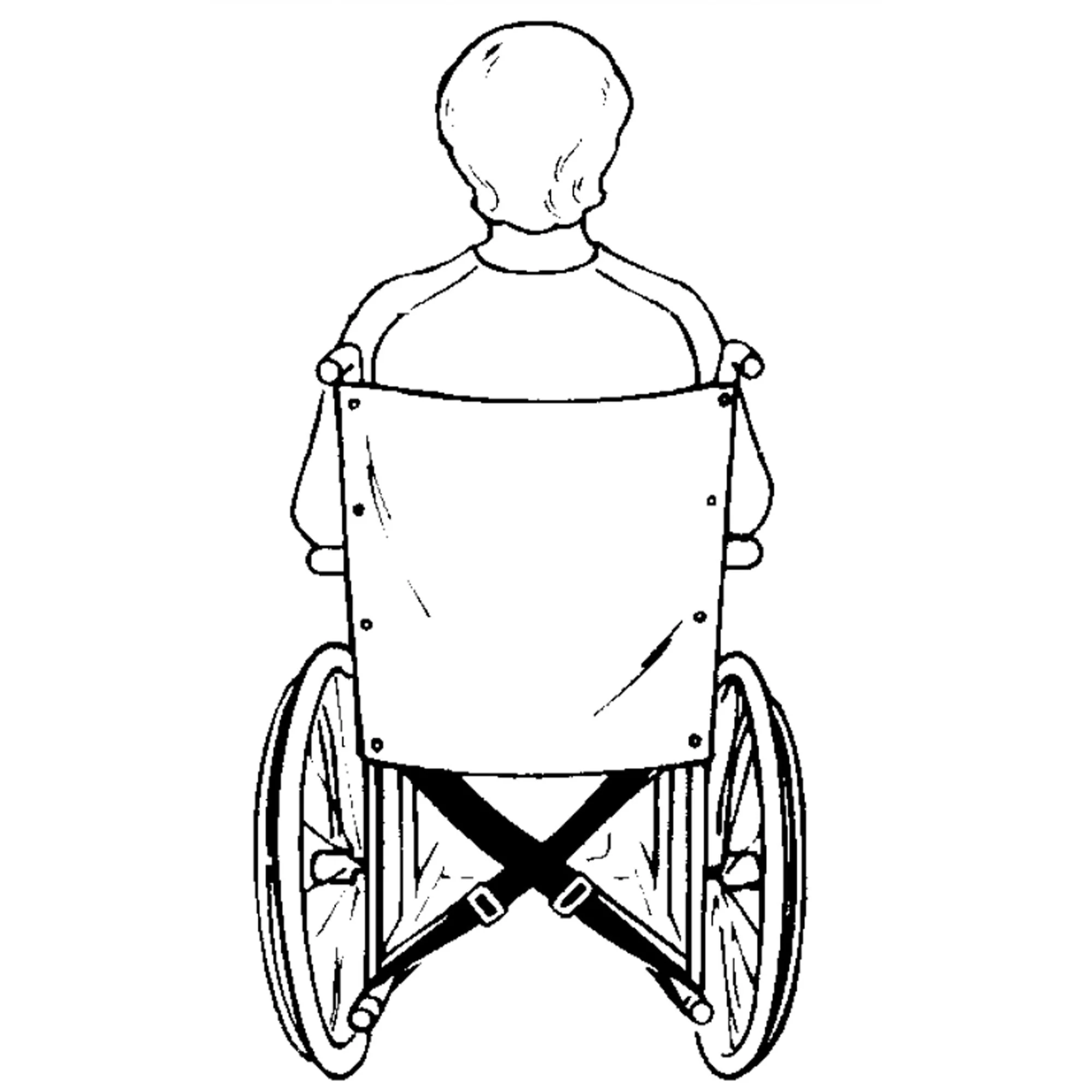 Skil-Care SkiL-Care Econo-Belt Wheelchair Safety Belt, 2 x 50 Inch, Black - Image 3