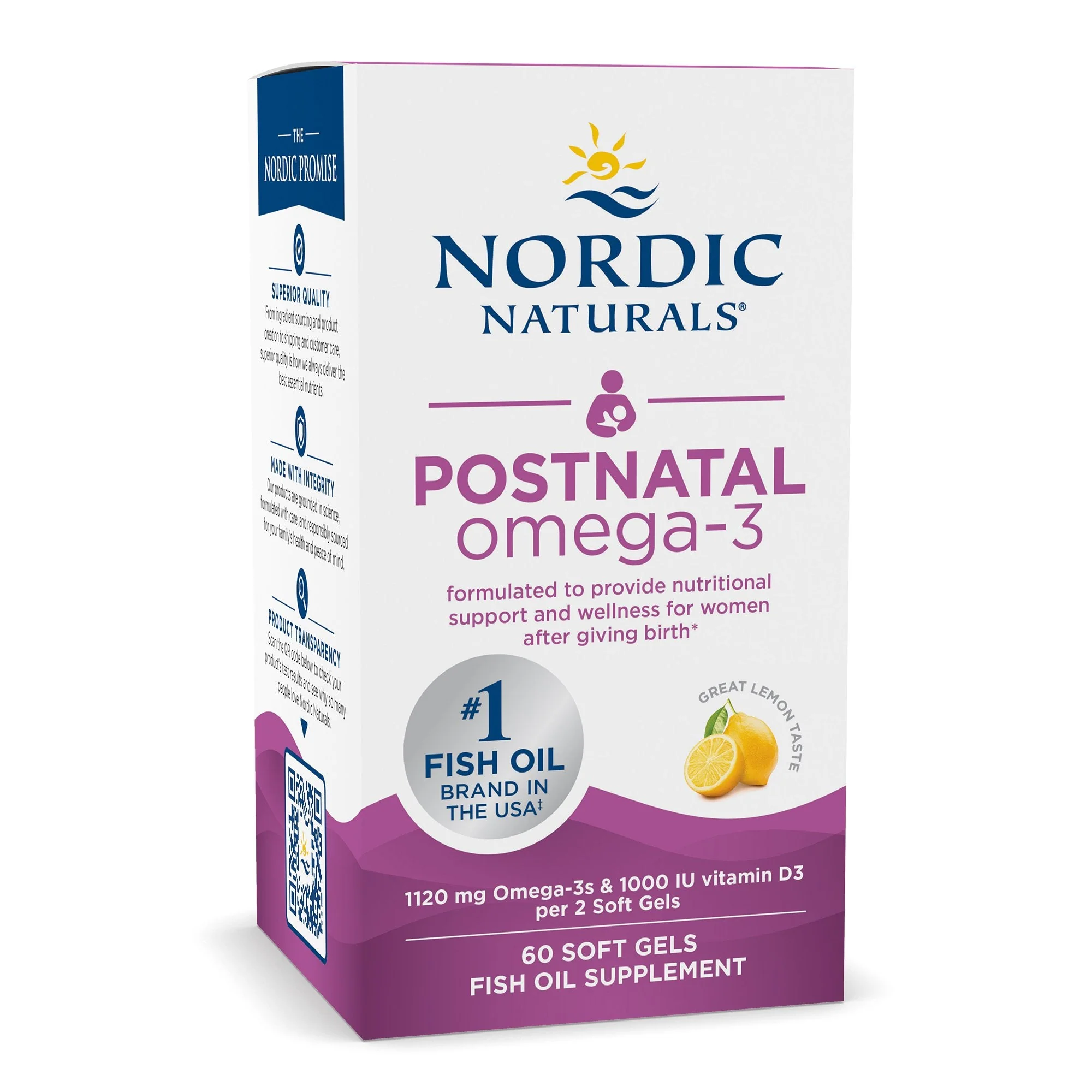 Nordic Naturals Inc Nordic Naturals Postnatal Omega-3 DHA / EPA Dietary Supplement (12/CS) - Image 3