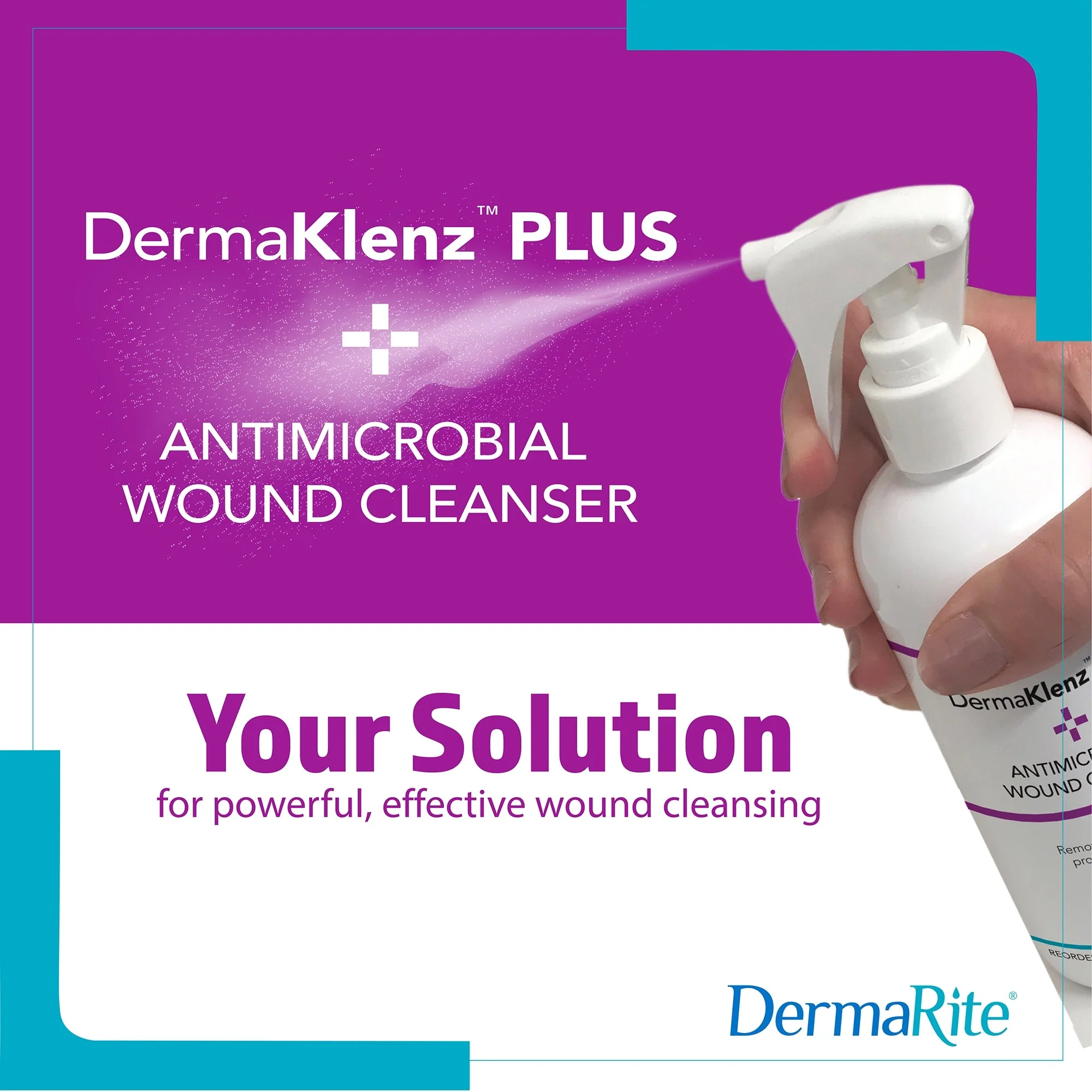 Sion Brands LLC DermaRite's DermaKlenz PLUS Wound Cleanser - Spray Bottle, 8 oz. (6/CS) - Image 3