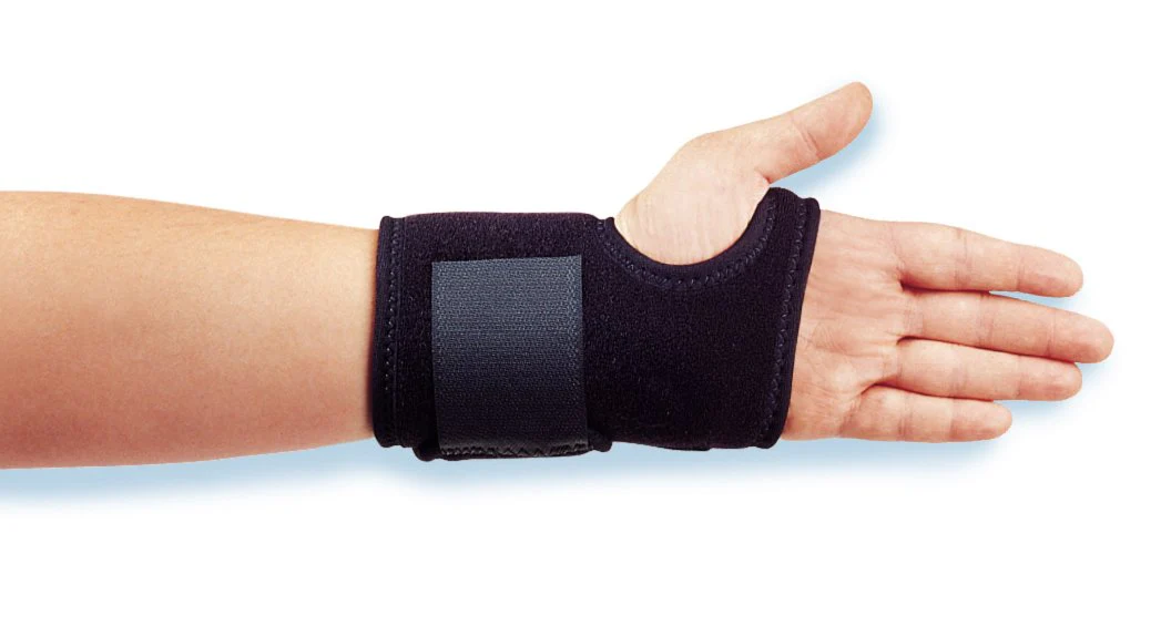 Hely & Weber Wrist Brace Gel Wrist Wrap Mineral Oil / Neoprene / OK Cloth Right Hand Black One Size Fits Most