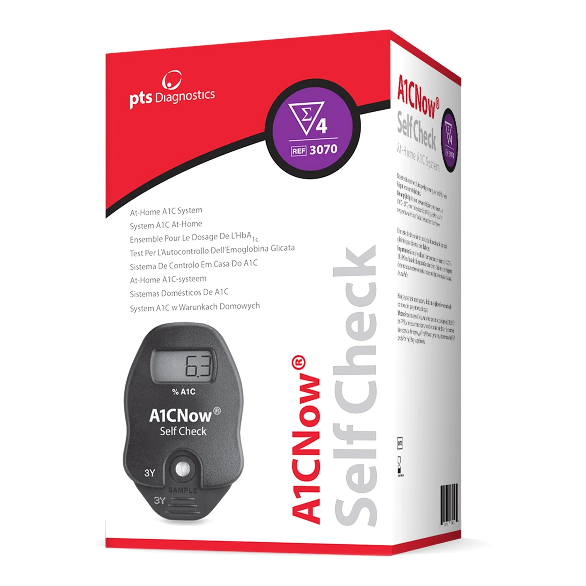 PTS Diagnostics A1CNow Self Check HbA1c Diabetes Management HbA1c Test Kit (192/CS) - Image 4