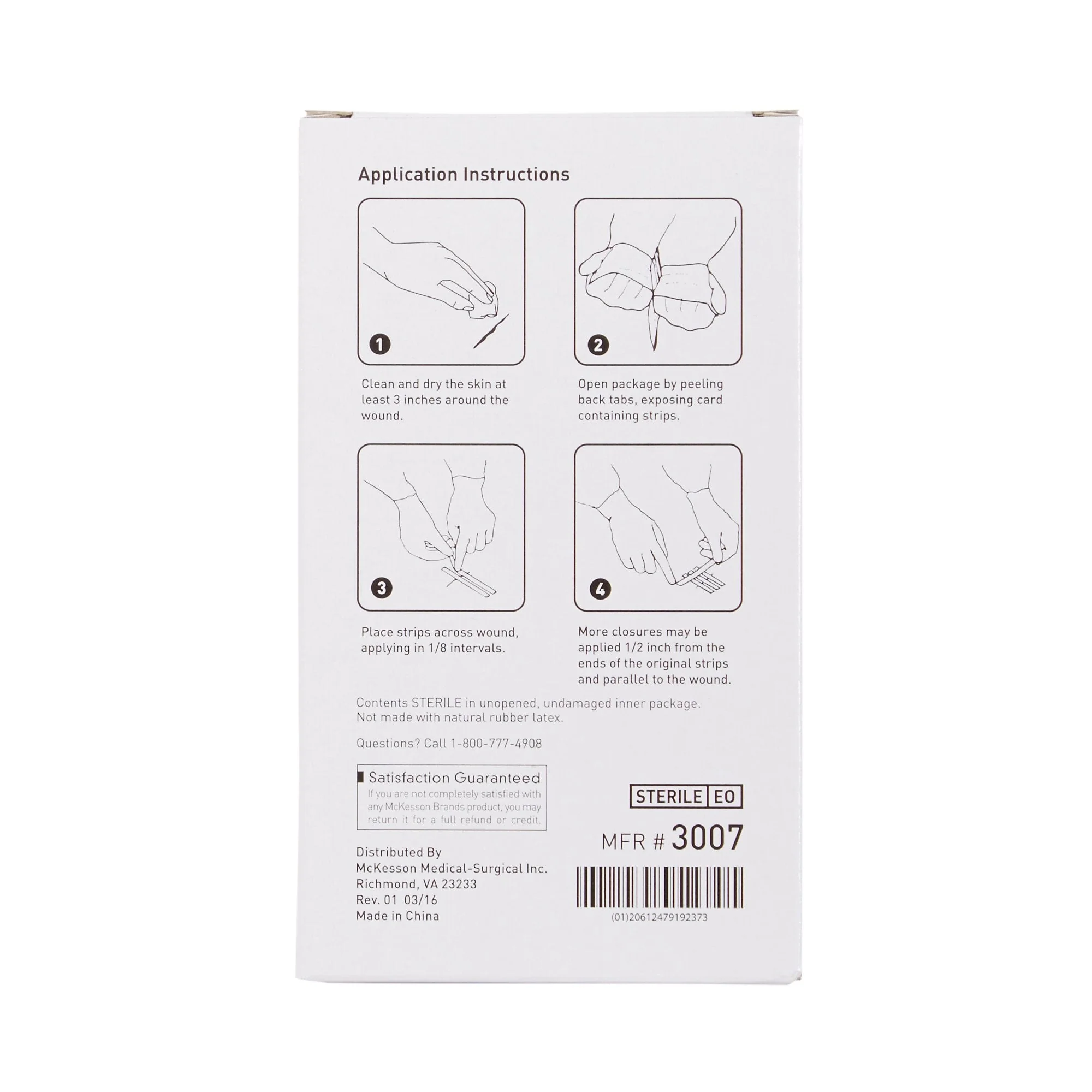 McKesson Brand McKesson Skin Closure Strip, ¼ X 3 Inch (200/CS) - Image 3