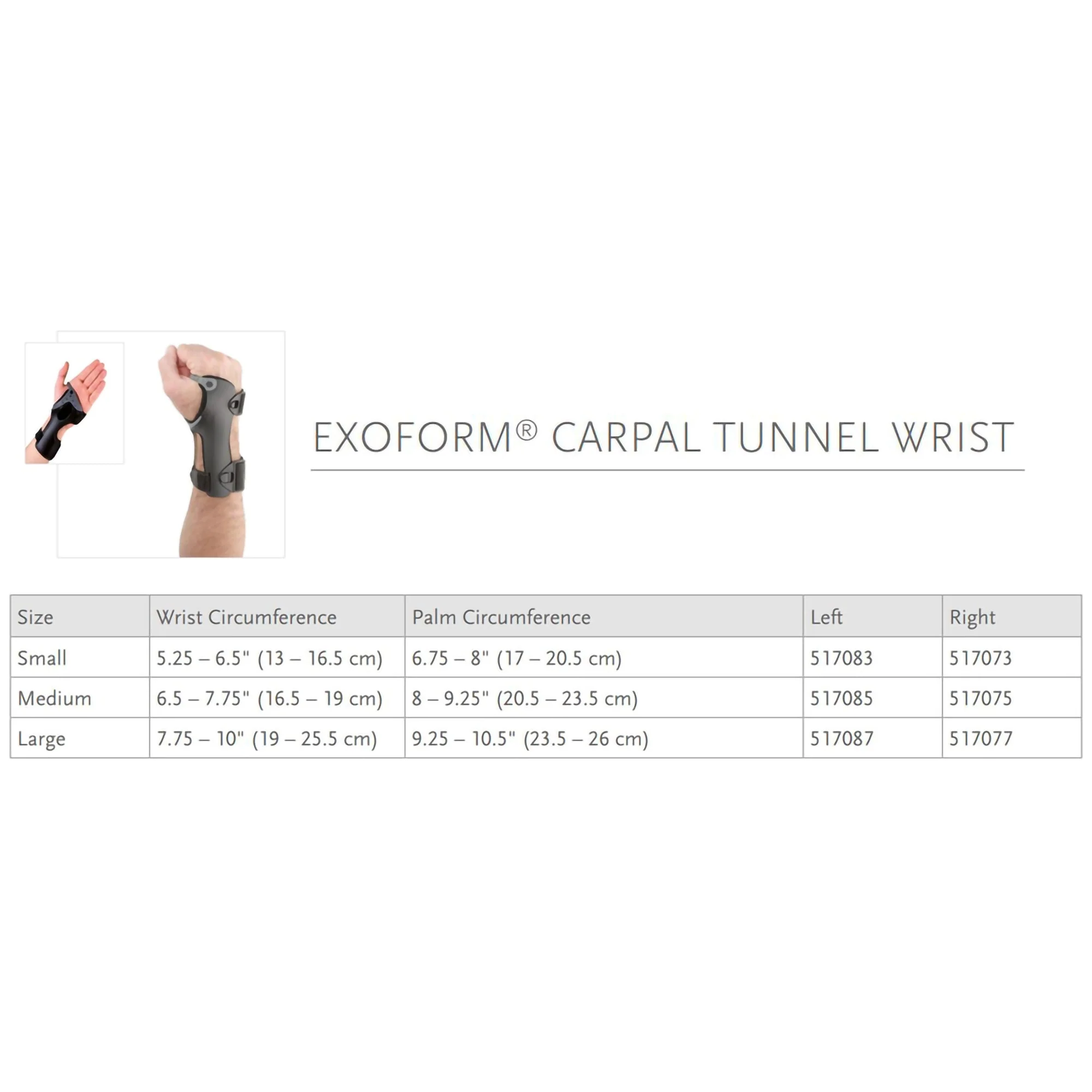 Ossur Ossur Exoform Right Carpal Tunnel Wrist Support, Small - Image 4